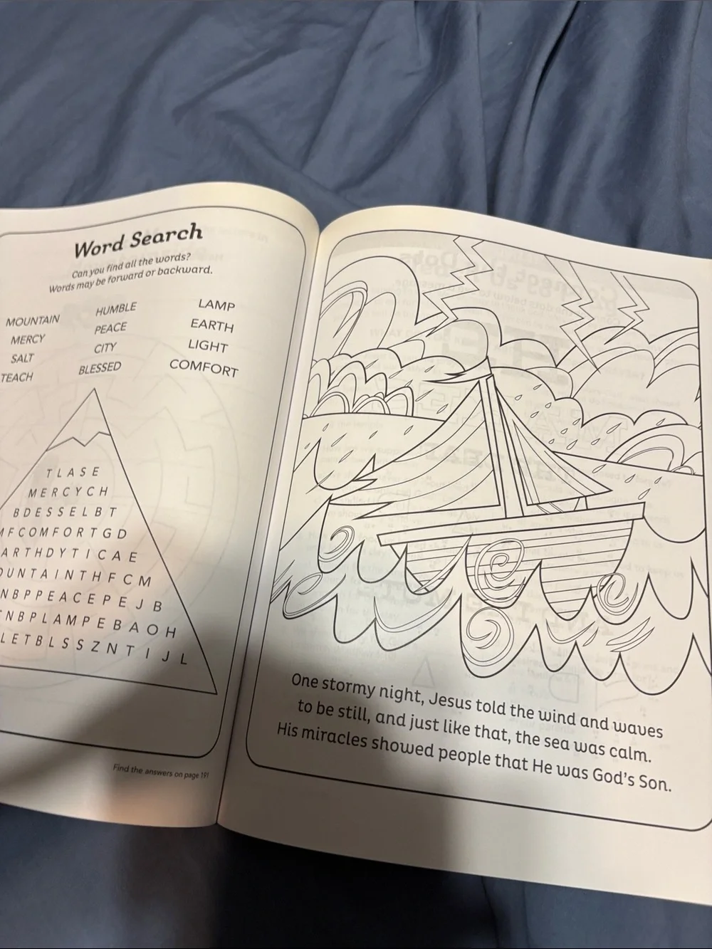 for Kids Jumbo Bible Activity & Coloring Book - Blue/Green